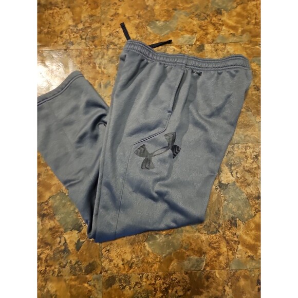 UnderArmour Fleece Storm ColdGear Athletic Loose Fit YXL jogging pants gray(A818 - Picture 4 of 6